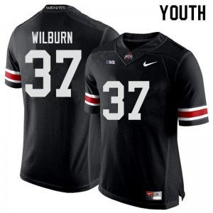 Youth Ohio State Buckeyes #37 Trayvon Wilburn Black Nike NCAA College Football Jersey March DGL3044KR